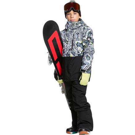 Quiksilver Mission Printed Block Youth Jk Çocuk Snowboard Ceketi