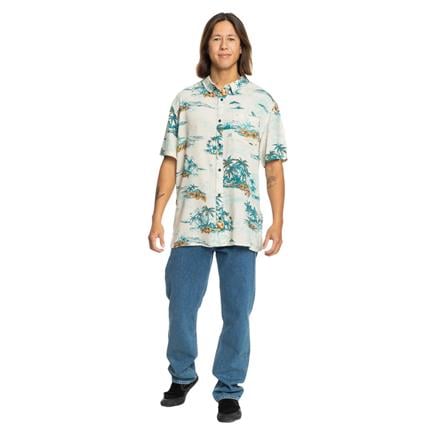 Quiksilver Longmanhill Ss Erkek Krem Gömlek