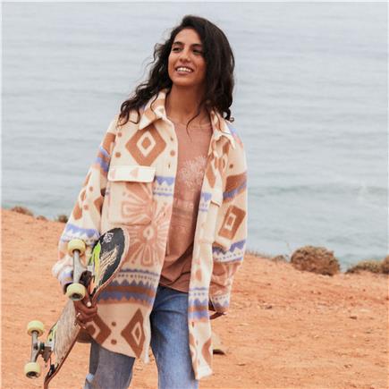 Roxy Morning Crush Shacket Kadın Polar Ceket