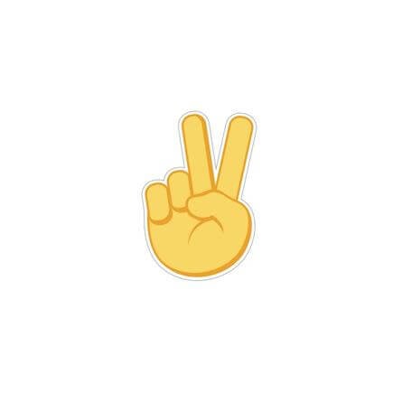 Crocs Jibbitz Peace Hand Sign Charms