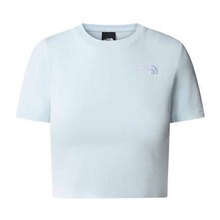 The North Face W S/S Essential Cropped Slim Tee Kadın Mavi T-Shirt