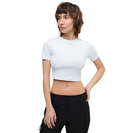 The North Face W S/S Essential Cropped Slim Tee Kadın Mavi T-Shirt
