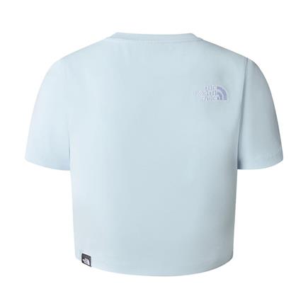 The North Face W S/S Essential Cropped Slim Tee Kadın Mavi T-Shirt