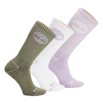 Timberland 3Pp Bowden Crew Fc Crew With Tree Logo Pastel Lılac Unisex Çorap