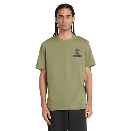 Timberland Short Sleeve Back Logo Graphic Tee Sphagnum Erkek T-Shirt