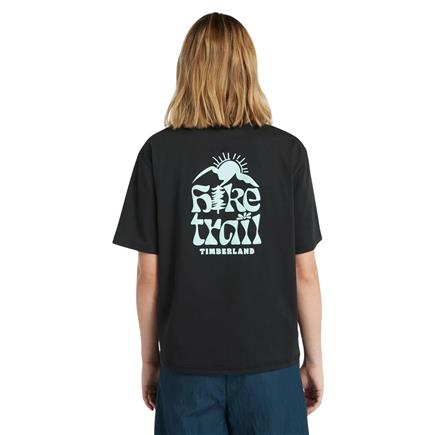 Timberland Hıke Lıfe Graphıc Short-Sleeve Tee Siyah Kadın T-Shirt