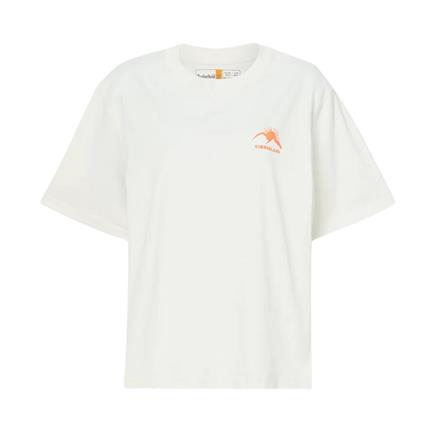 Timberland Hıke Lıfe Graphıc Short-Sleeve Tee Vıntage Whıte Kadın T-Shirt