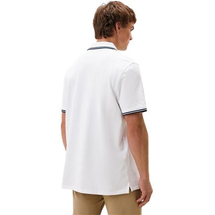 Timberland Tipped Pique Short Sleeve Polo Beyaz Erkek T-Shirt