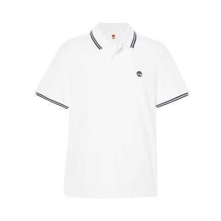 Timberland Tipped Pique Short Sleeve Polo Beyaz Erkek T-Shirt