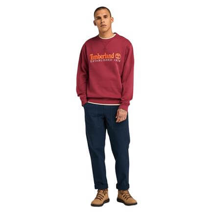 Timberland Established 1973 Embroidery Logo Brush B Erkek Sweatshirt