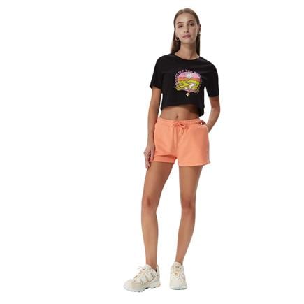 Vans Resort Mix Cropped Kadın Siyah T-Shirt
