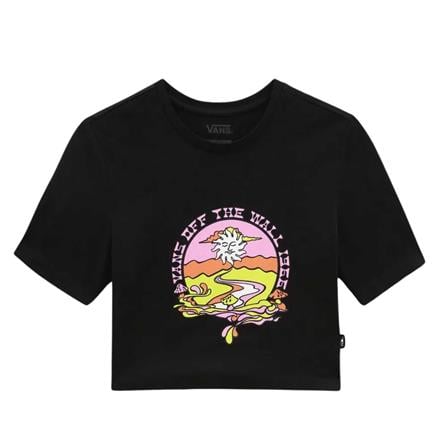 Vans Resort Mix Cropped Kadın Siyah T-Shirt