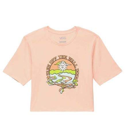Vans Resort Mix Cropped Tropical Peach Kadın Pembe T-Shirt