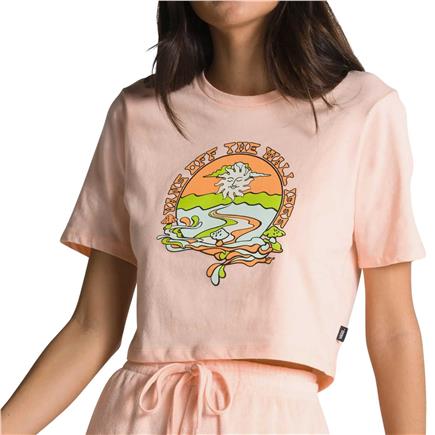 Vans Resort Mix Cropped Tropical Peach Kadın Pembe T-Shirt