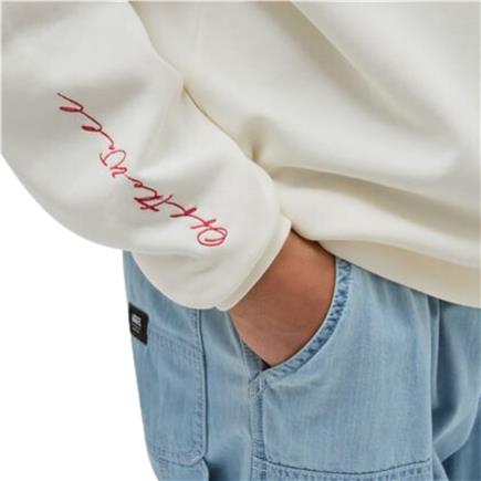 Vans Born In Anaheım Loose Crew Erkek Beyaz Sweatshirt & Hoodie