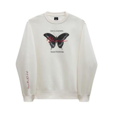 Vans Born In Anaheım Loose Crew Erkek Beyaz Sweatshirt & Hoodie