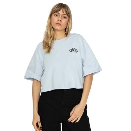 Vans Vexed Relax Crop Kadın Mavi T-Shirt