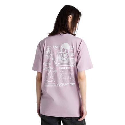 Vans Crazy Eddy SS Erkek Mor T-Shirt