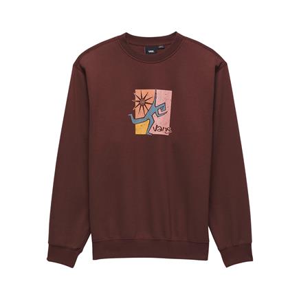 Vans Style Guy Loose Crew Erkek Kahverengi Sweatshirt