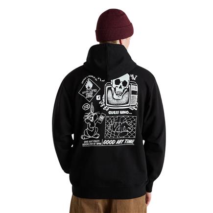 Vans Crazy Eddy 66 Loose PO Erkek Siyah Sweatshirt