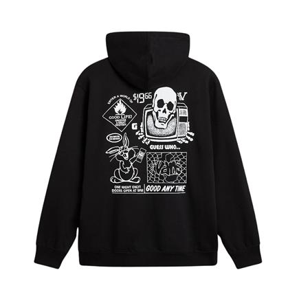 Vans Crazy Eddy 66 Loose PO Erkek Siyah Sweatshirt