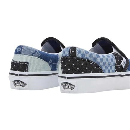 Vans Uy Classic Slip-On Patchwork Çocuk Lacivert Sneaker