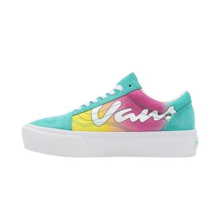 Vans Ua Old Skool Platform Spring Fade Turkuaz Sneaker