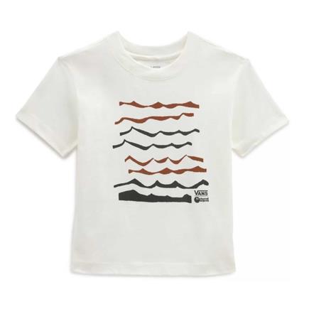 Vans Textured Waves Ss Boxy Tee Krem T-Shirt