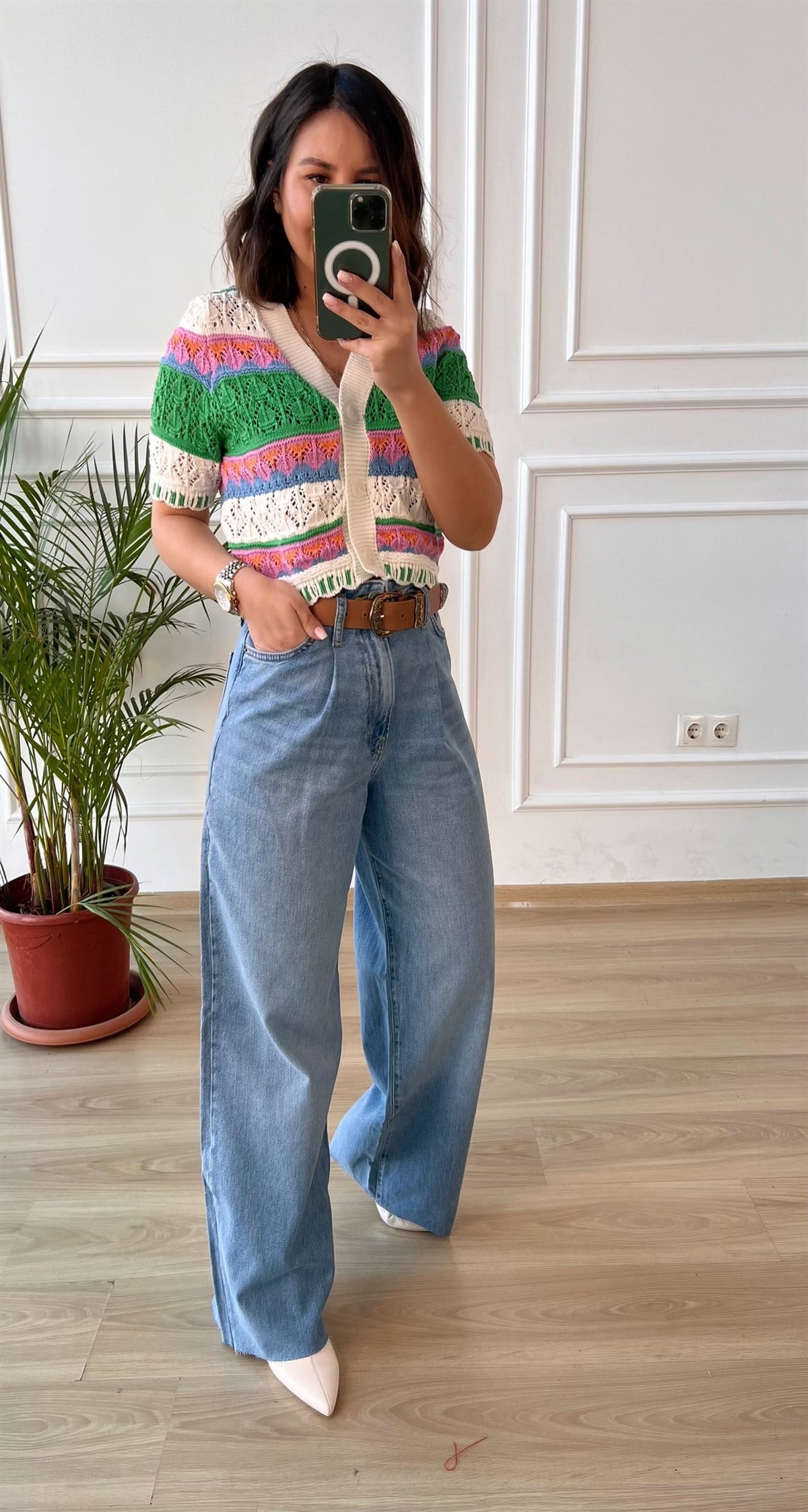 Bol Paça Pilise Detaylı Jean