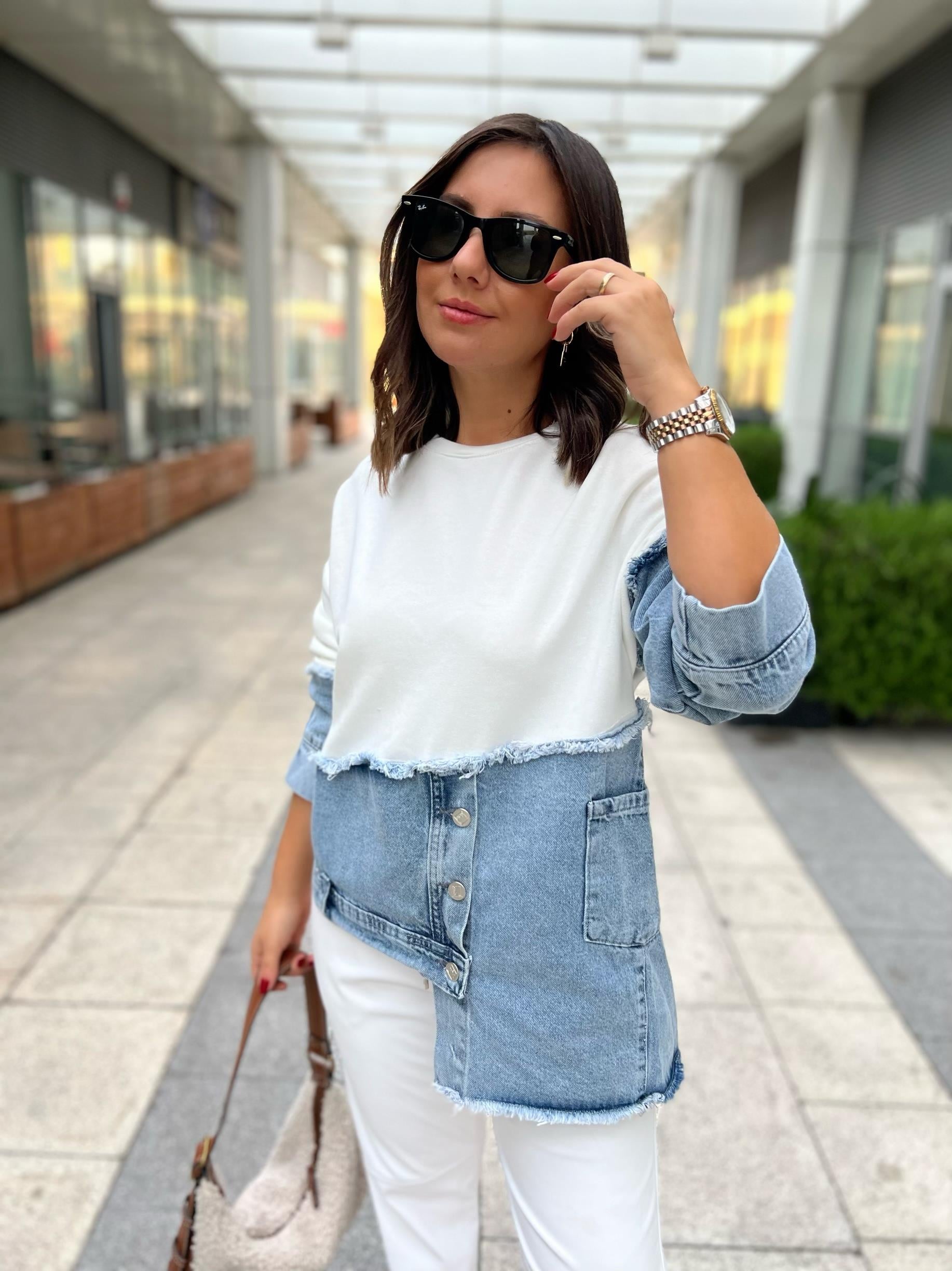 Jean Garnilli Beyaz Sweat