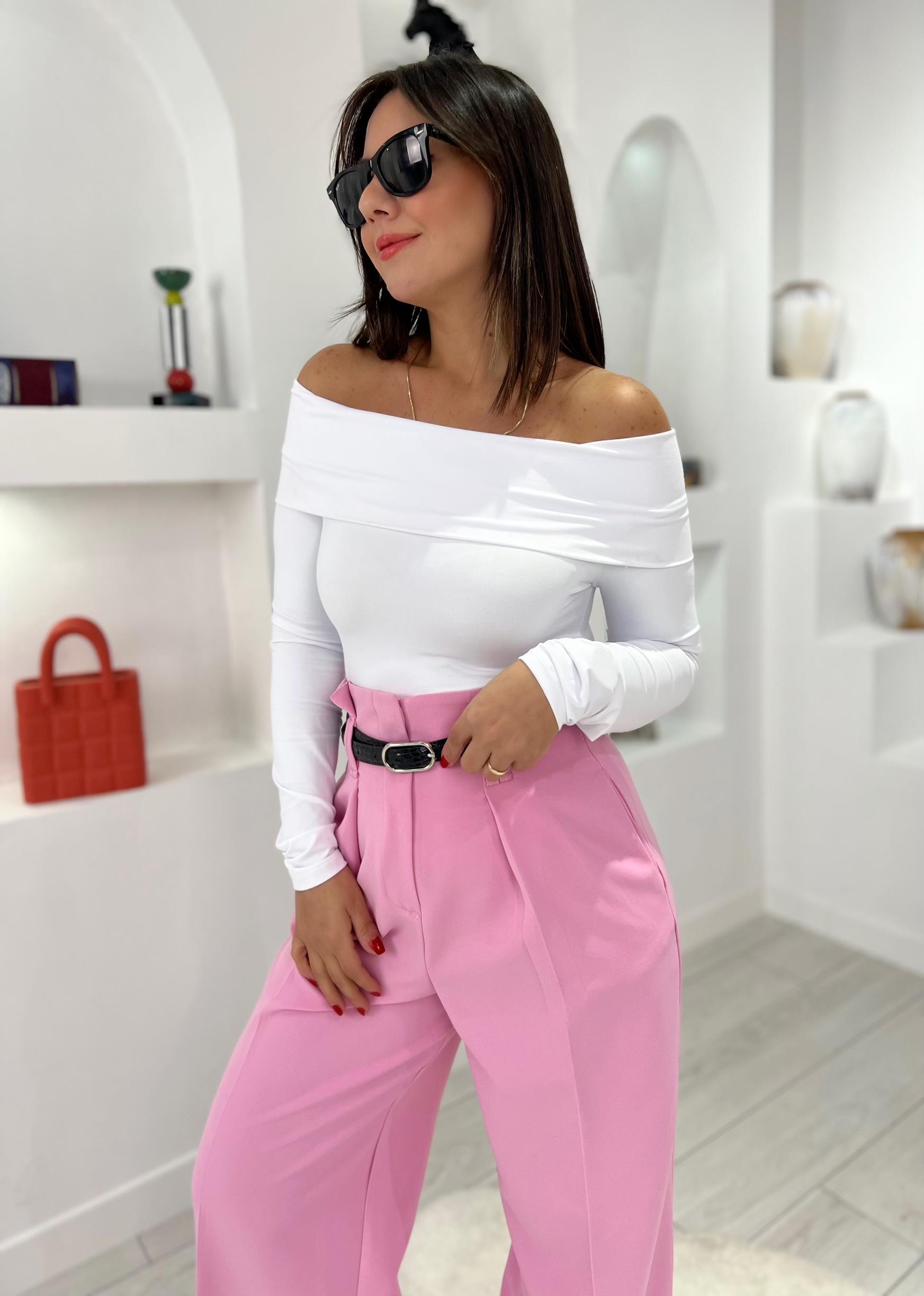 Kayık Yaka Muadil Badysuit Bluz
