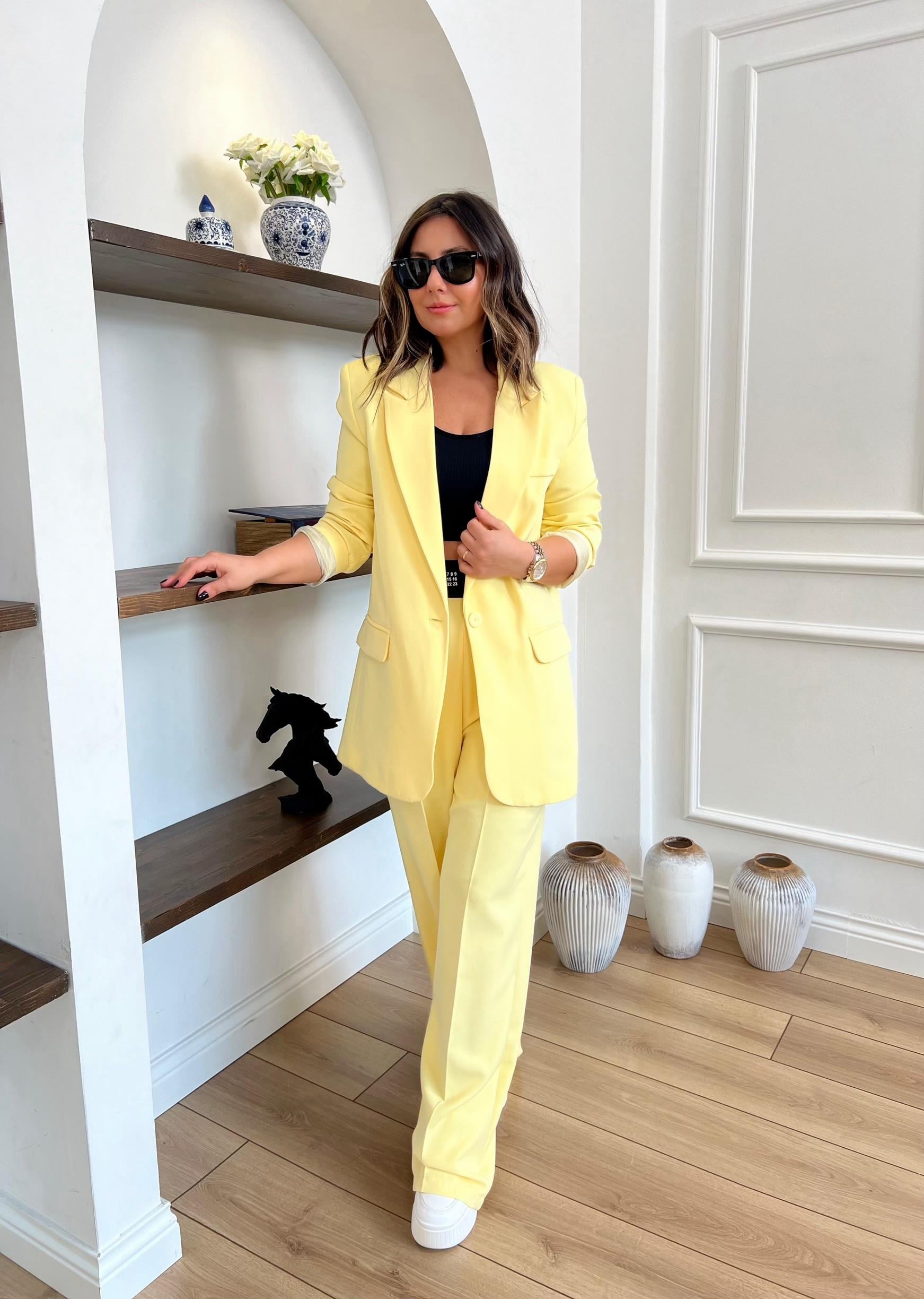 Sarı Blazer Ceket