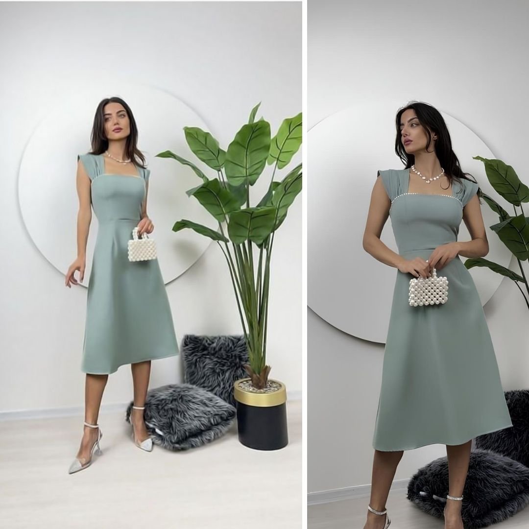 mint yeşili abiye
