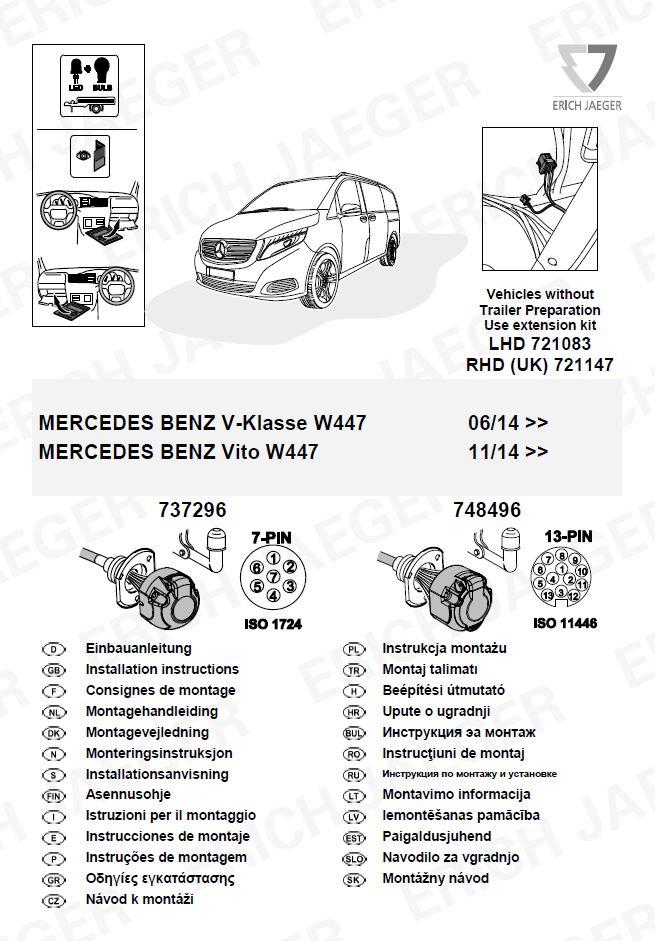  MERCEDES BENZ V-KLASSE W44 ARACA ÖZEL ORJİNAL ELEKTRİK MODÜLÜ