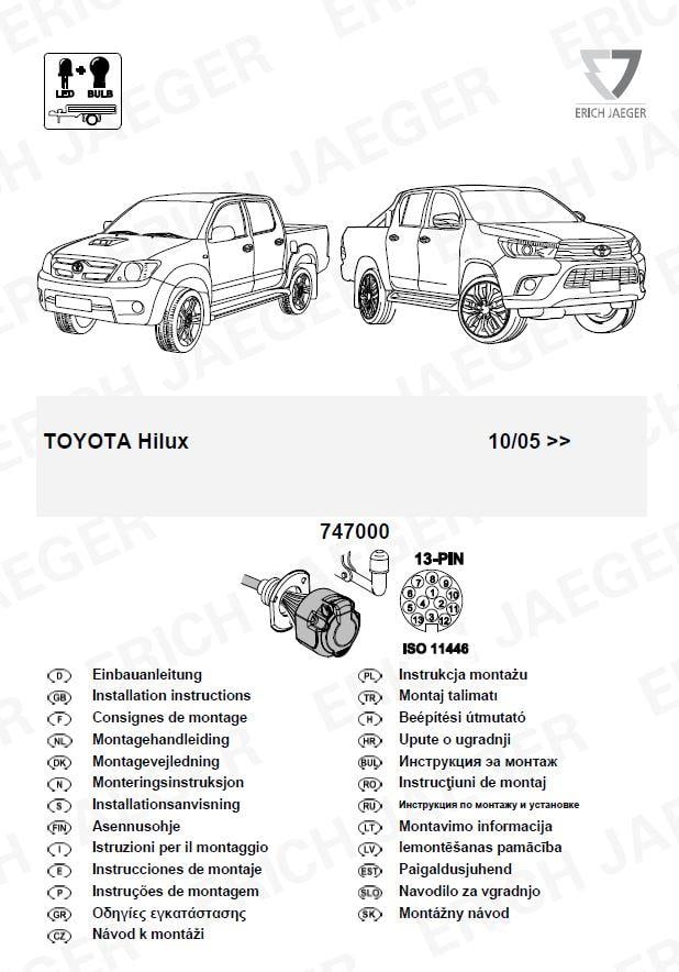  TOYOTA HILUX ARACA ÖZEL ORJİNAL ELEKTRİK MODÜLÜ