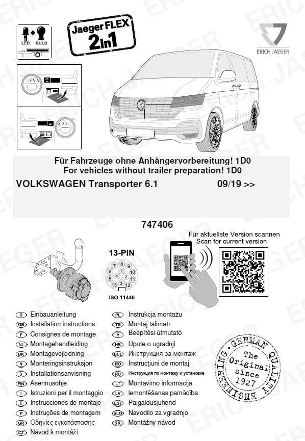  VOLKSWAGEN TRANSPORTER 6.1 FLATBED TRUCK  ARACA ÖZEL ORJİNAL ELEKTRİK MODÜLÜ (09.2019)