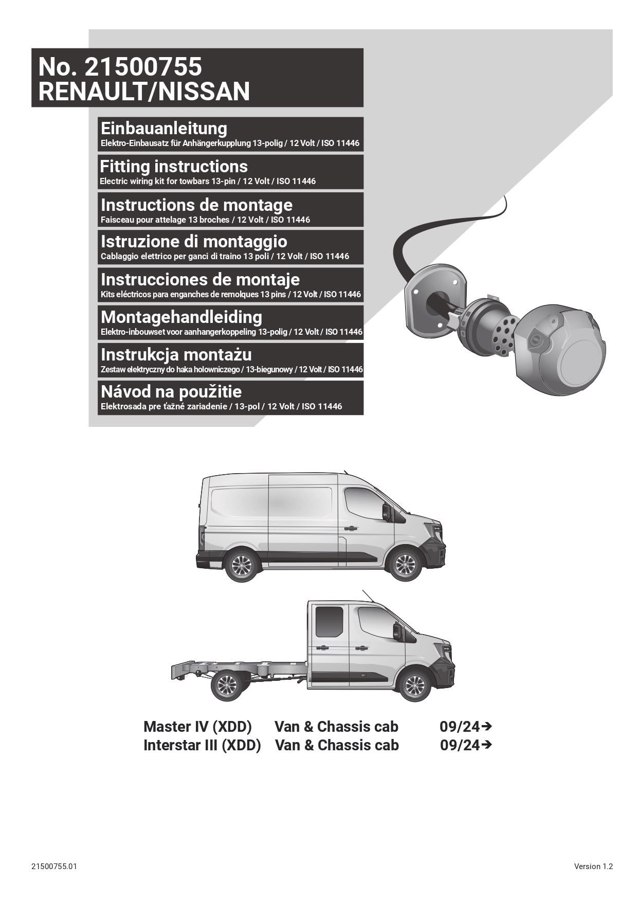 Renault Master IV  09/2024- ) ARACA ÖZEL ORJİNAL ELEKTRİK MODÜLÜ 