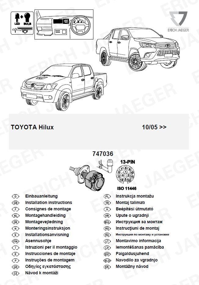  TOYOTA HILUX ARACA ÖZEL ORJİNAL ELEKTRİK MODÜLÜ
