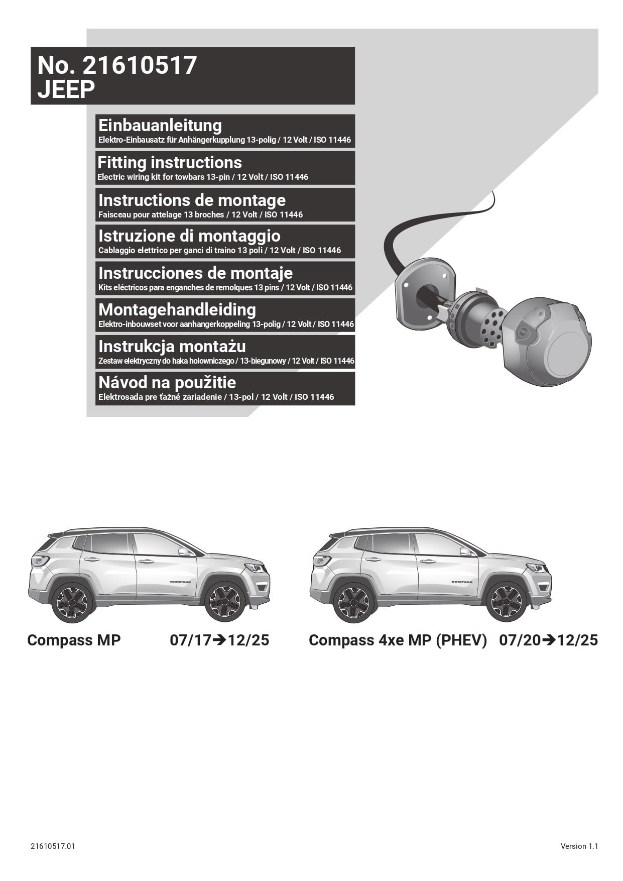 Jeep Compass   07/2017 - 12/2025  ) ARACA ÖZEL ORJİNAL ELEKTRİK MODÜLÜ 
