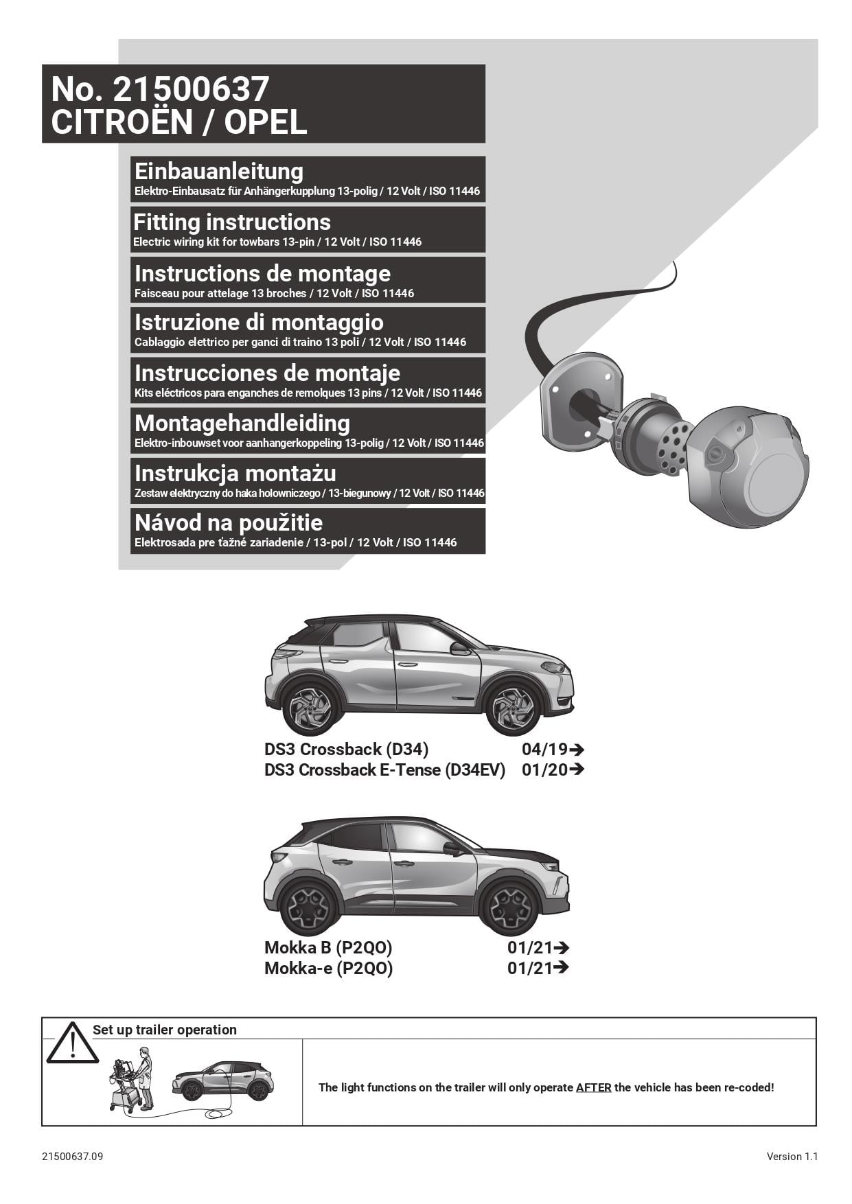 Citroen DS3 Crossback 04/19 -)  ARACA ÖZEL ORJİNAL ELEKTRİK MODÜLÜ 