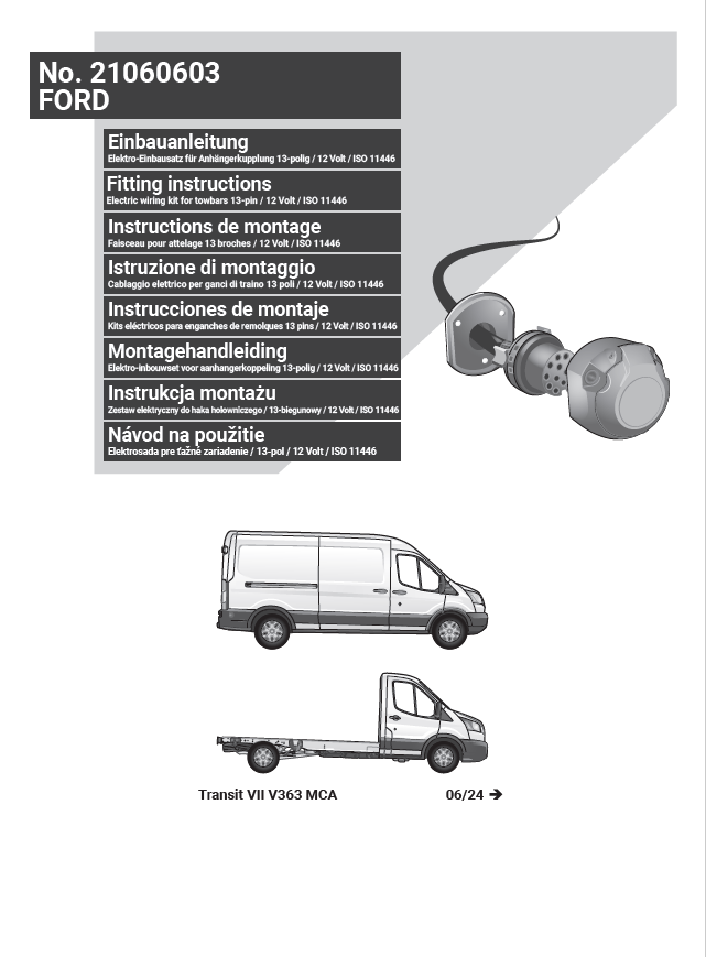 FİAT Transit VII V363 ARACA ÖZEL ORJİNAL ELEKTRİK MODÜLÜ