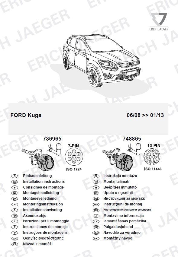 Ford Fuga ARACA ÖZEL ORJİNAL ELEKTRİK MODÜLÜ