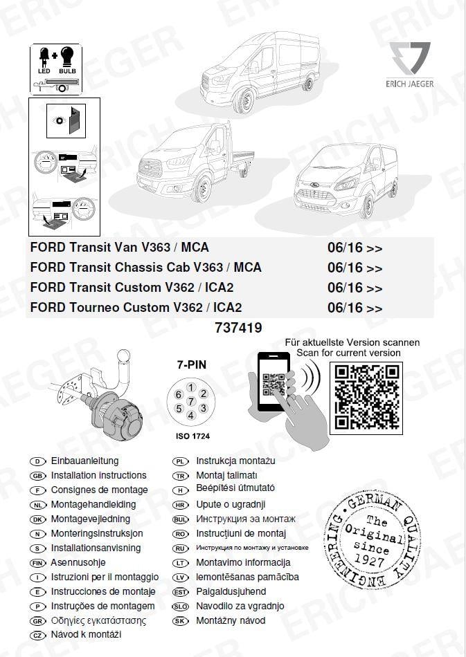 Ford Transit Van V363/ MCA ARACA ÖZEL ORJİNAL ELEKTRİK MODÜLÜ