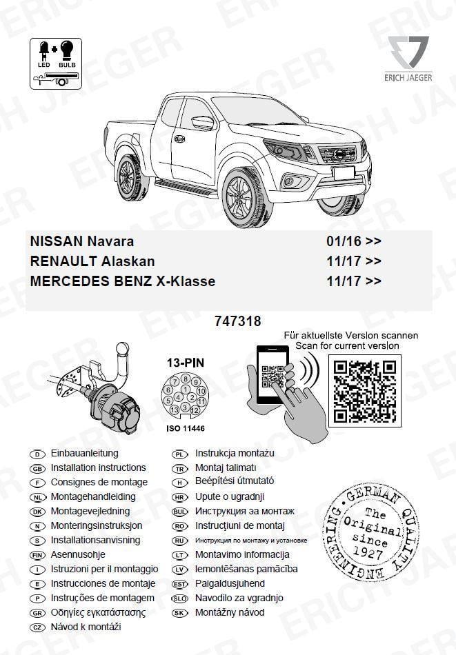 NISSAN NAVARA ARACA ÖZEL ORJİNAL ELEKTRİK MODÜLÜ  (01.2016)