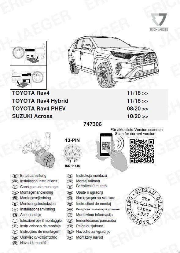 TOYOTA RAV 4 ARACA ÖZEL ORJİNAL ELEKTRİK MODÜLÜ
