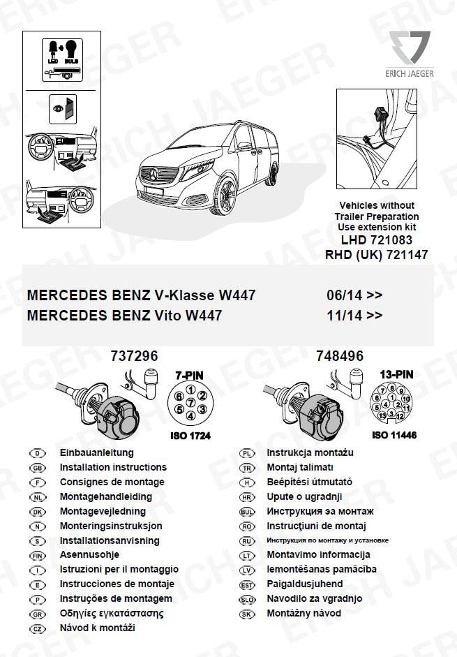  MERCEDES BENZ V-KLASSE W44 ARACA ÖZEL ORJİNAL ELEKTRİK MODÜLÜ