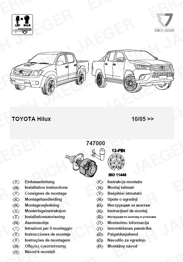  TOYOTA HILUX ARACA ÖZEL ORJİNAL ELEKTRİK MODÜLÜ