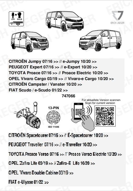FİAT SCUDO  01 /2022 -)  ARACA ÖZEL ORJİNAL ELEKTRİK MODÜLÜ 