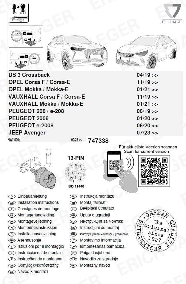 OPEL CORSA F/CORSA-E ARACA ÖZEL ORJİNAL ELEKTRİK MODÜLÜ