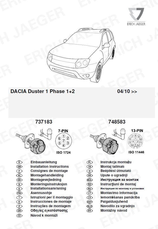 DACİA DUSTER 1 PHAESE 2+1  ARACA ÖZEL ORJİNAL ELEKTRİK MODÜLÜ